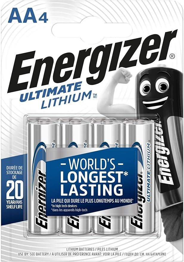 Energizer Batterien AA, Ultimate Lithium Batterie, 4 Stück