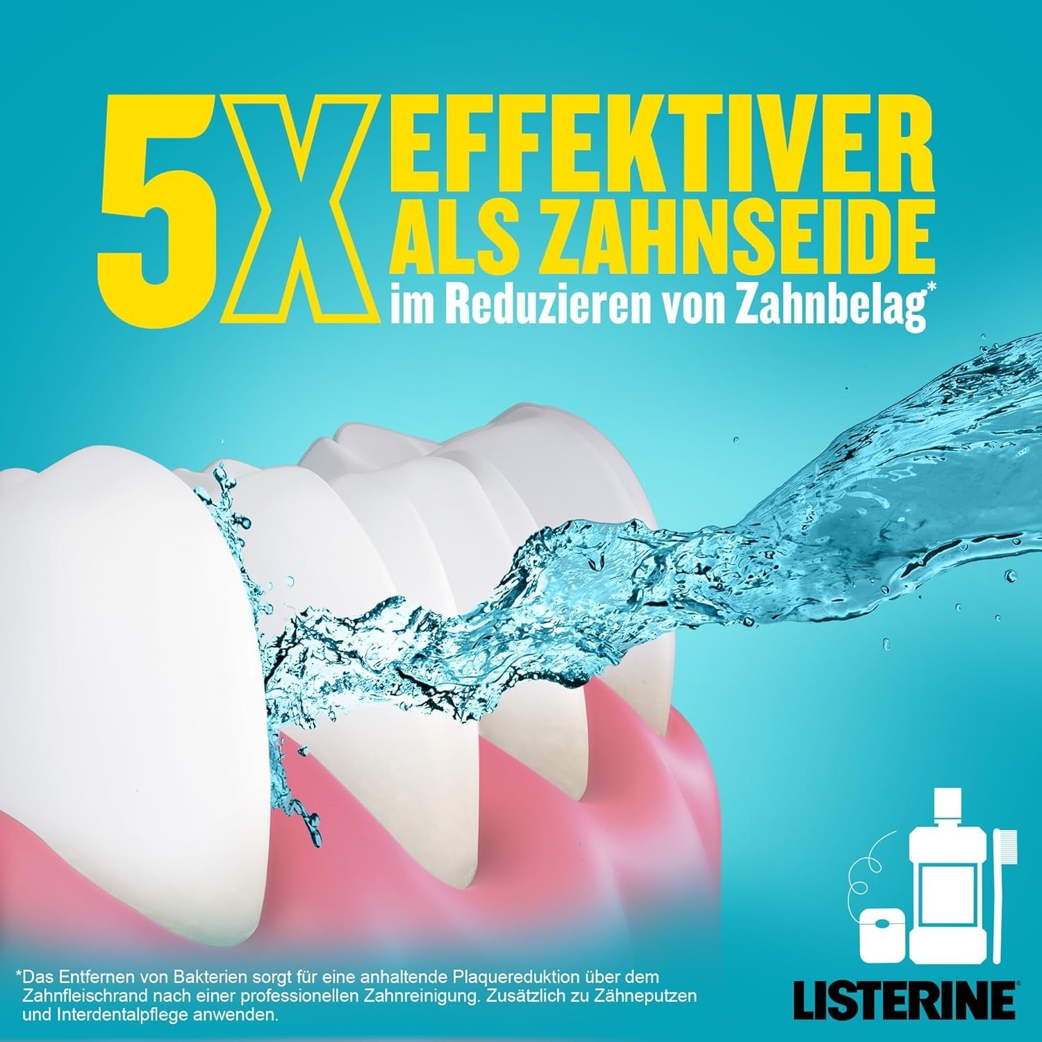 Listerine Cool Mint 1000ml Mundspülung Antibakteriell mit Minze