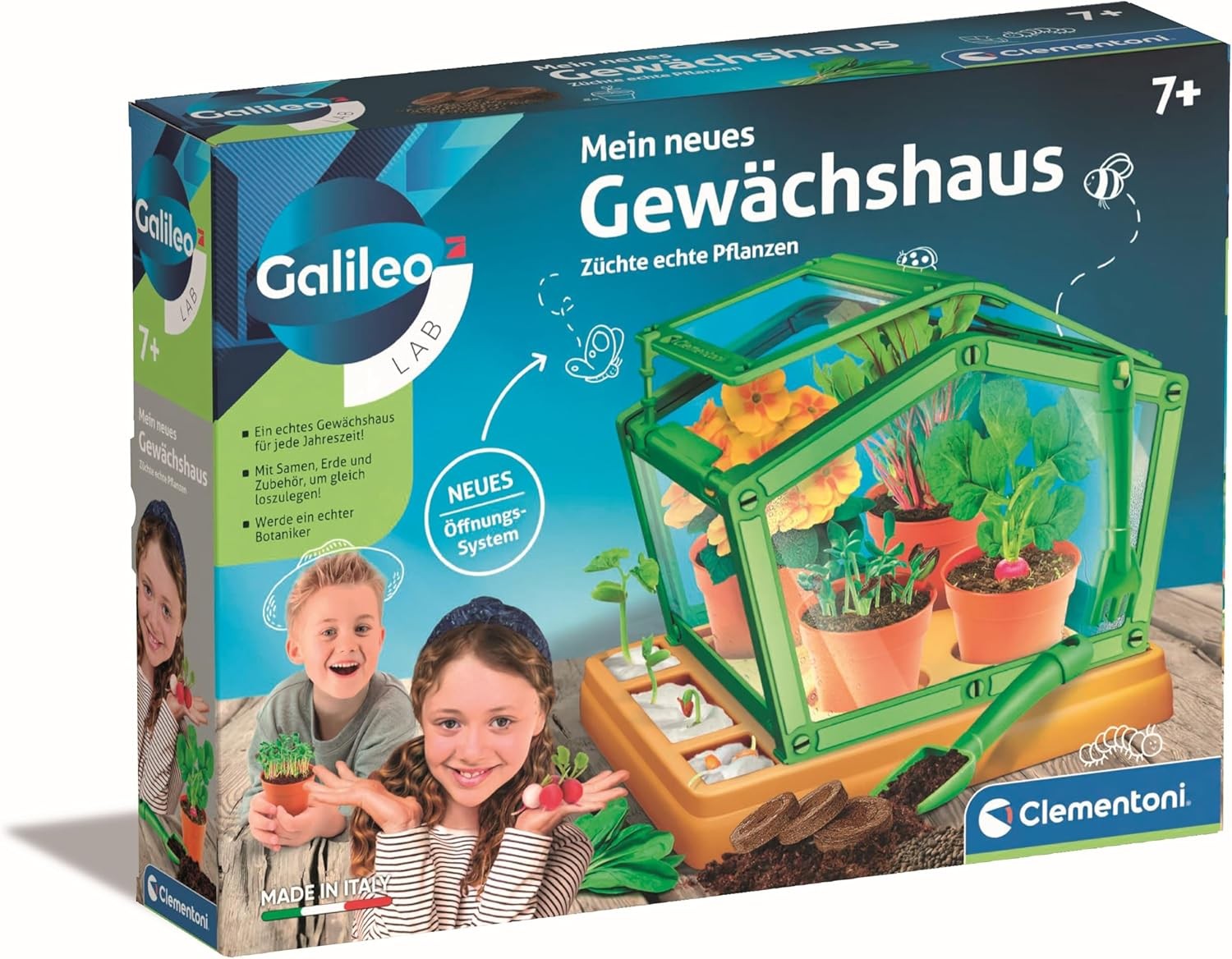 Clementoni Galileo Lab Gewächshaus â Pflanzkasten & Samen Garten Set fĂźr Kinder