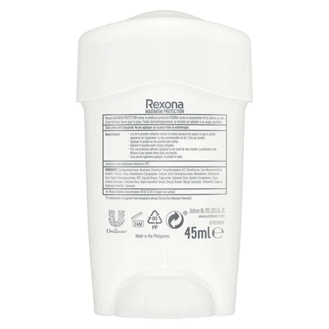 Rexona Maximum Protection Deo Creme Confidence Anti Transpirant mit 3x Schutz