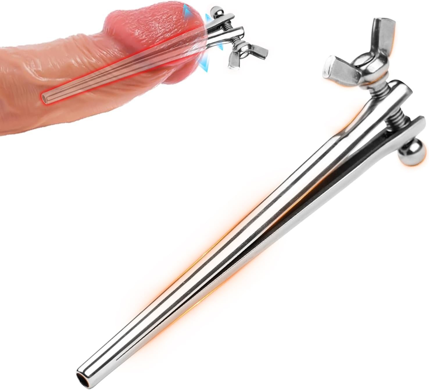 BDSMAGE Dilator Harnröhre Edelstahl Harnröhren Dilatatoren Set,Eichel Stimulator