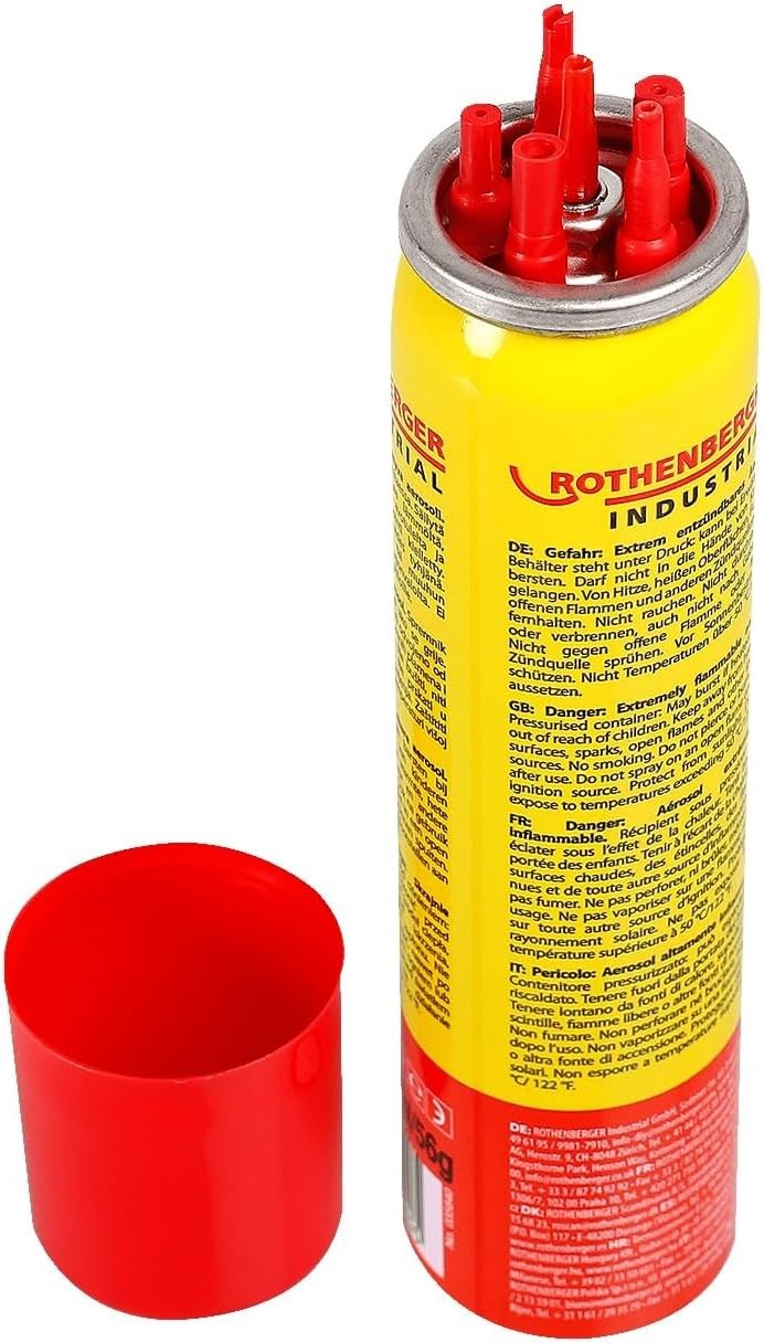 Rothenberger Industrial 2x Nachfüllgas 100 ml – Universal Feuerzeuggas + 5