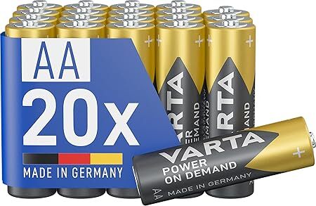 VARTA Batterien AA, 20 Stück, Power on Demand, Alkaline, 1,5V, Vorratspack