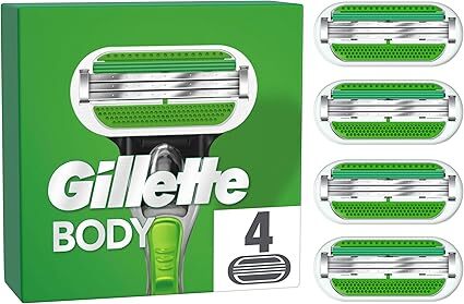 Gillette Body Rasierklingen, 4 Stück