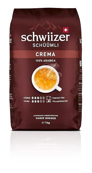 Schwiizer Schüümli medium_roast, Crema Ganze Kaffeebohnen 1kg - Intensität 3/5 -