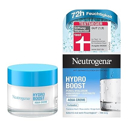 Neutrogena Hydro Boost Gesichtscreme Aqua mit Hyaluron ölfrei und parfümfrei