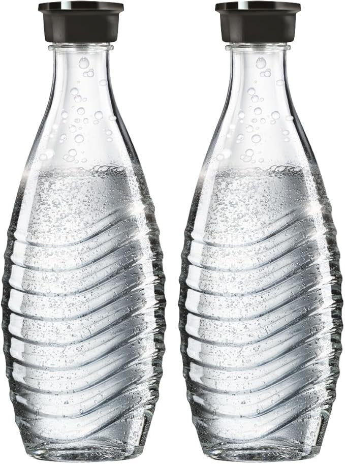 SodaStream 0,7L CRYSTAL Glaskaraffe | Spülmaschinenfest | Kompatibel mit Crystal