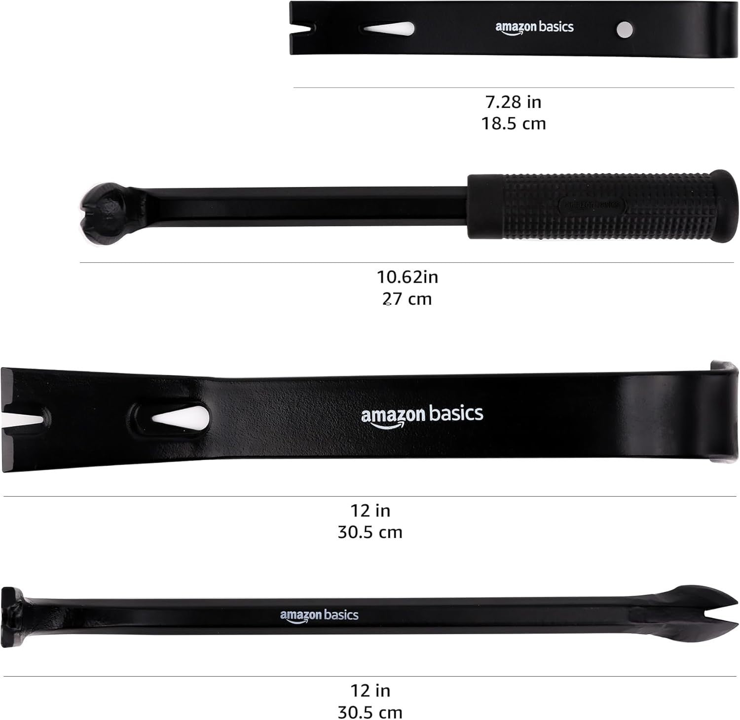 4-teiliges Brecheisen & Nagelzieher Set – Robustes Werkzeug für Holzarbeiten