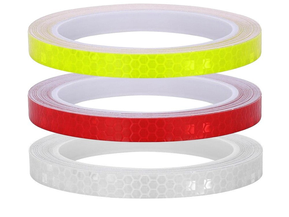 Reflektierendes Klebeband 3 Stück 8m – Warnband für Fahrrad, Auto, Motorrad