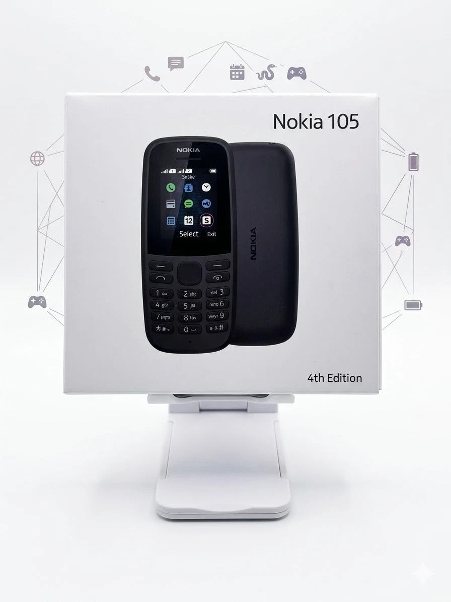 Nokia 105 Dual SIM Handy Schwarz Tastenhandy Neu OVP Mobiltelefon