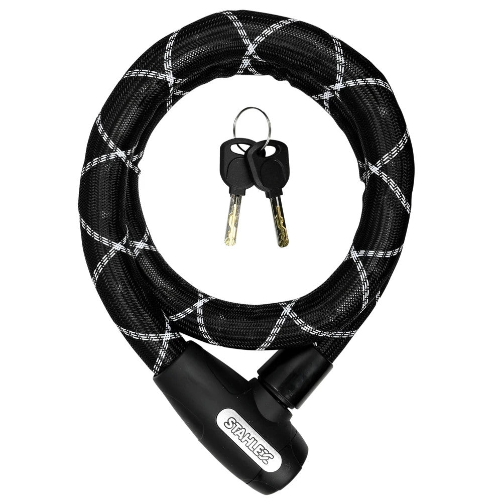 Fahrrad Faltschloss 100cm Gelenkschloss 22mm Panzerschloss 2 Schlüssel