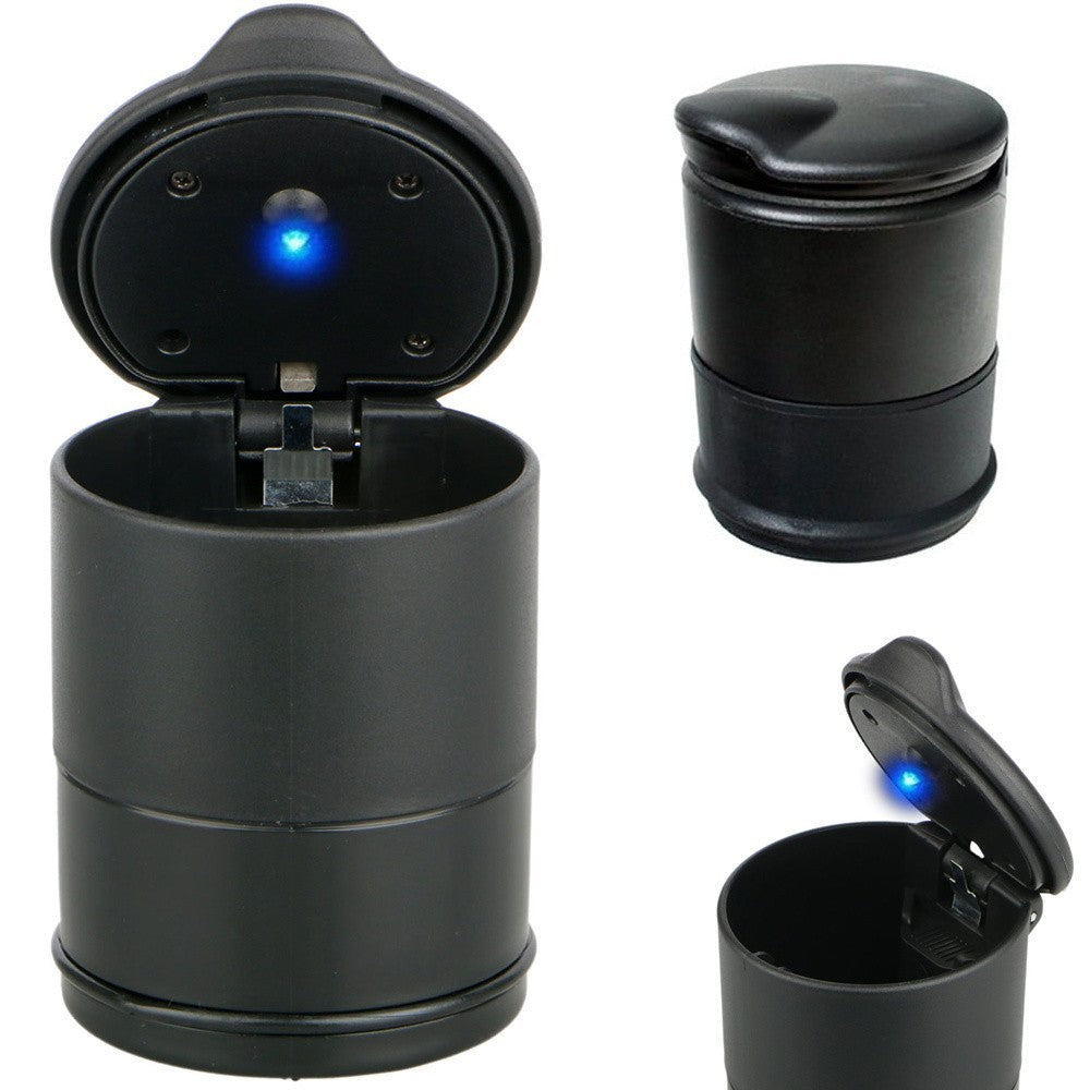 Auto Aschenbecher LED rauchfrei geruchsdicht mit Deckel KFZ Becher