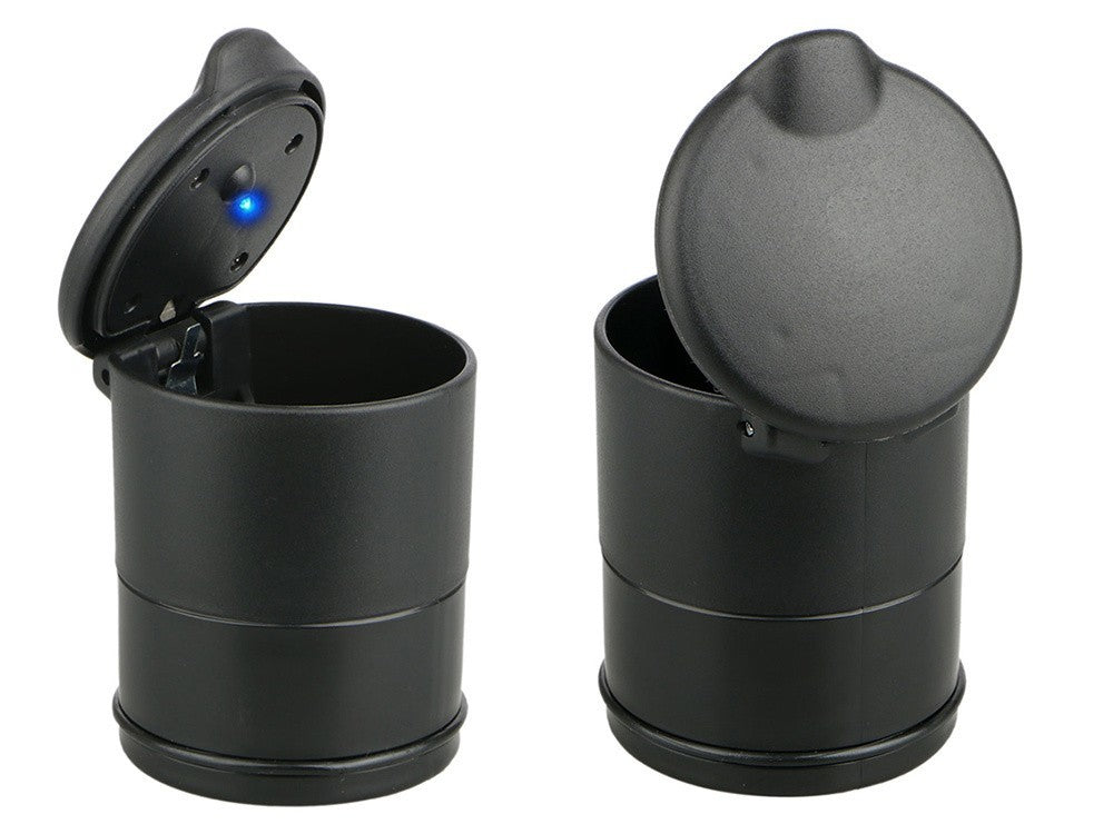 Auto Aschenbecher LED rauchfrei geruchsdicht mit Deckel KFZ Becher