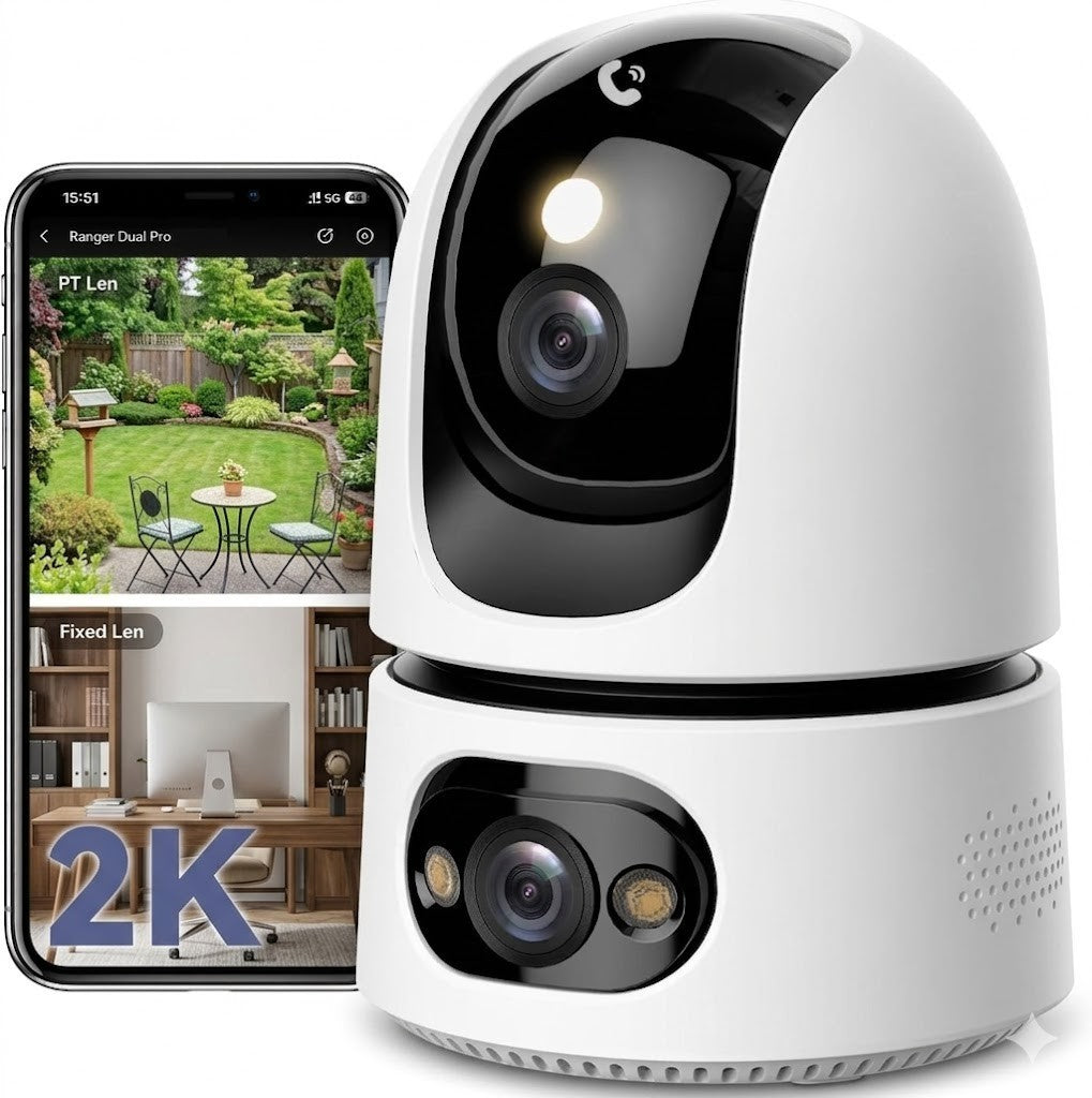 Imou Innenkamera 2K Dual Kamera 360° WLAN Nachtsicht Audio