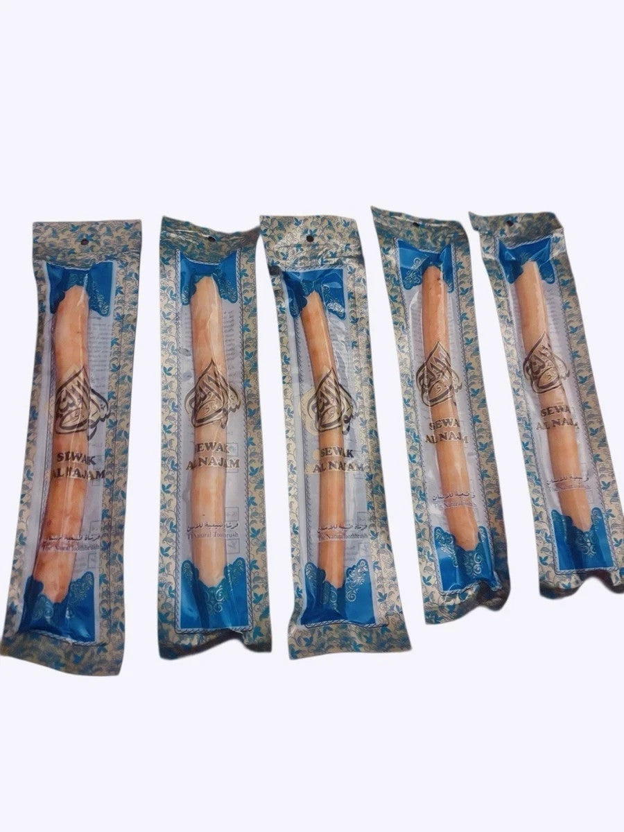 1x Miswak Zahnbürste Natur Sewak Al Najam Sunnah vakuumverpackt