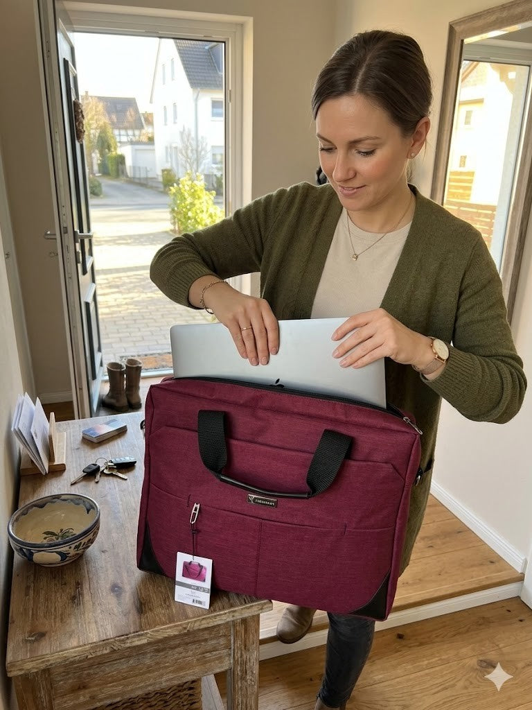 Vegmann 17,3" Laptop Tasche â Robustes und Stilvolles Design