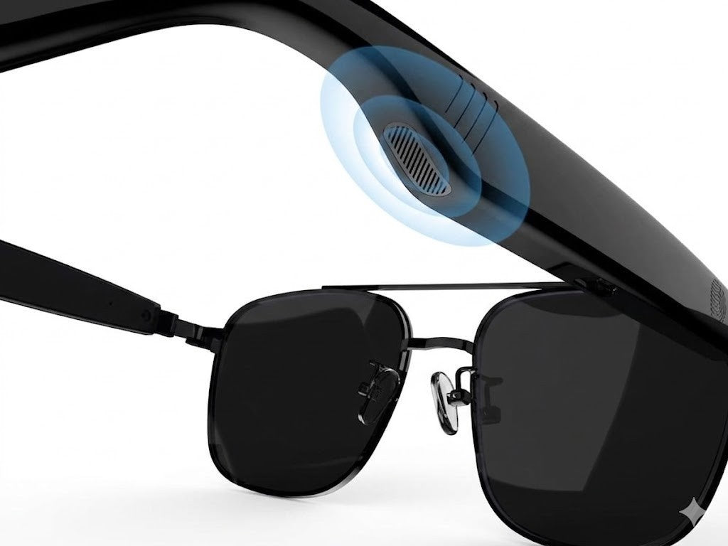 Bluetooth Sonnenbrille mit Lautsprecher Mikrofon Freisprechen Musik Smart