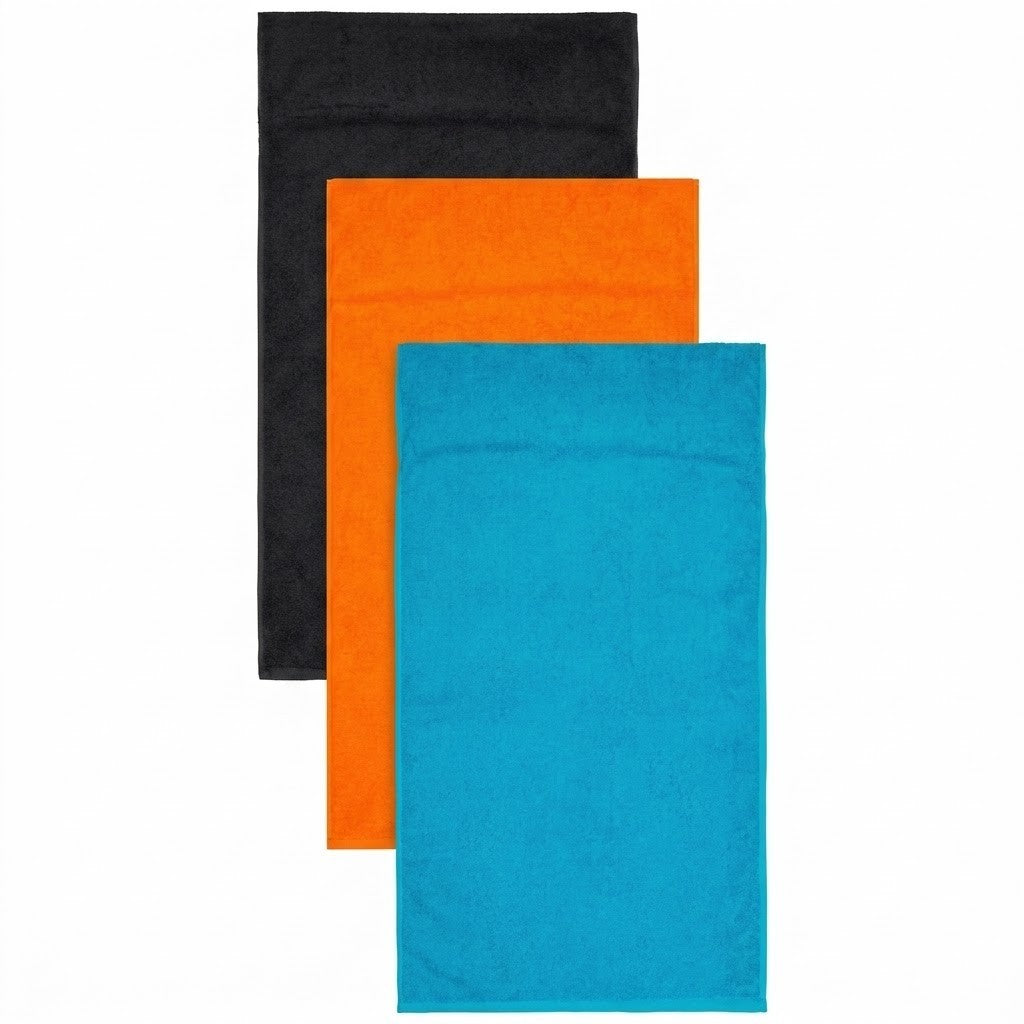 Fitness Handtuch mit Tasche 90x45 Baumwolle rutschfest Sport