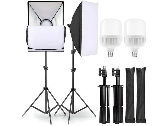 Fotolampen Set Softbox 50x70cm Stativ Studioleuchte 2026BBTFF