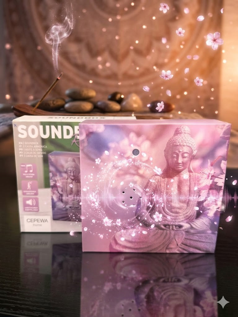 Meditations Soundbox Bewegungsmelder Entspannungsbox Naturgeräusche 12cm