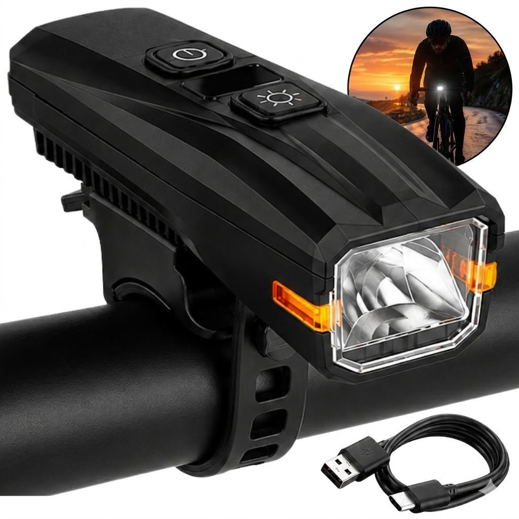 usb fahrradbeleuchtung LED Fahrradlampe USB-C Akku Frontlicht mit Lichtsensor – 5 Lichtmodi Schaltung-11G-Cues Frame:Full Suspension gepäckträger für mountainbike fully