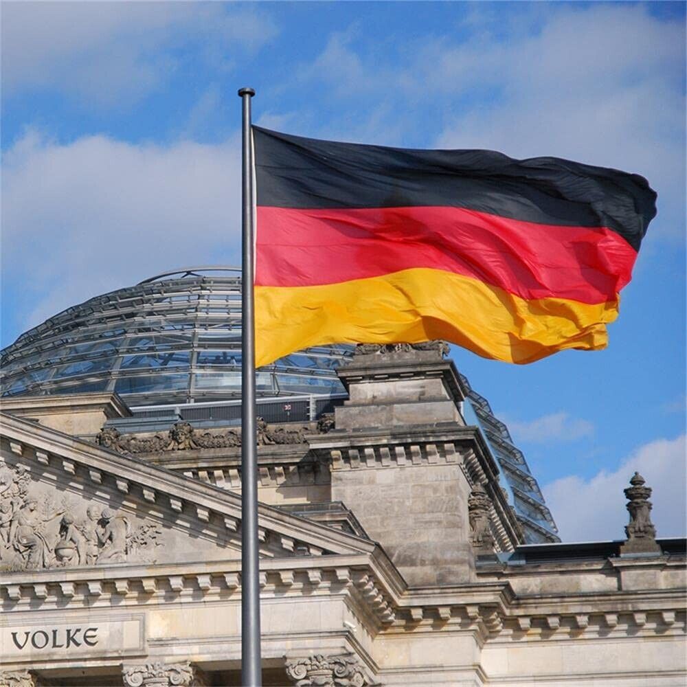 Fahne Flagge Deutschland 90X150 Ösen Deutsche Hissflagge Metallösen Wetterfest