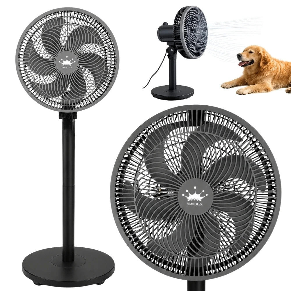 Standventilator 75W Ventilator Höhenverstellbar Oszillation 7 Flügel 115cm