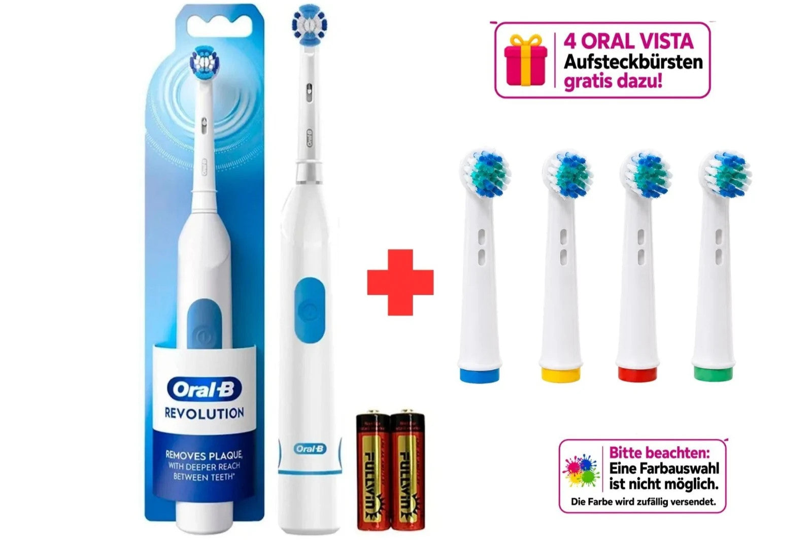 Oral-B Revolution Elektrische Zahnbürste Precision Clean Batteriebetrieben