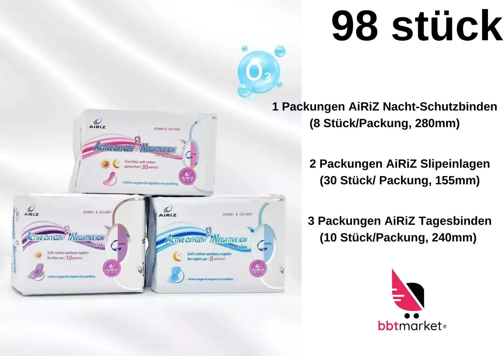 Damenbinden von AiRiZ: Natürliche Gesundheit mit Tiens Airiz Damenbinden+ActiveO
