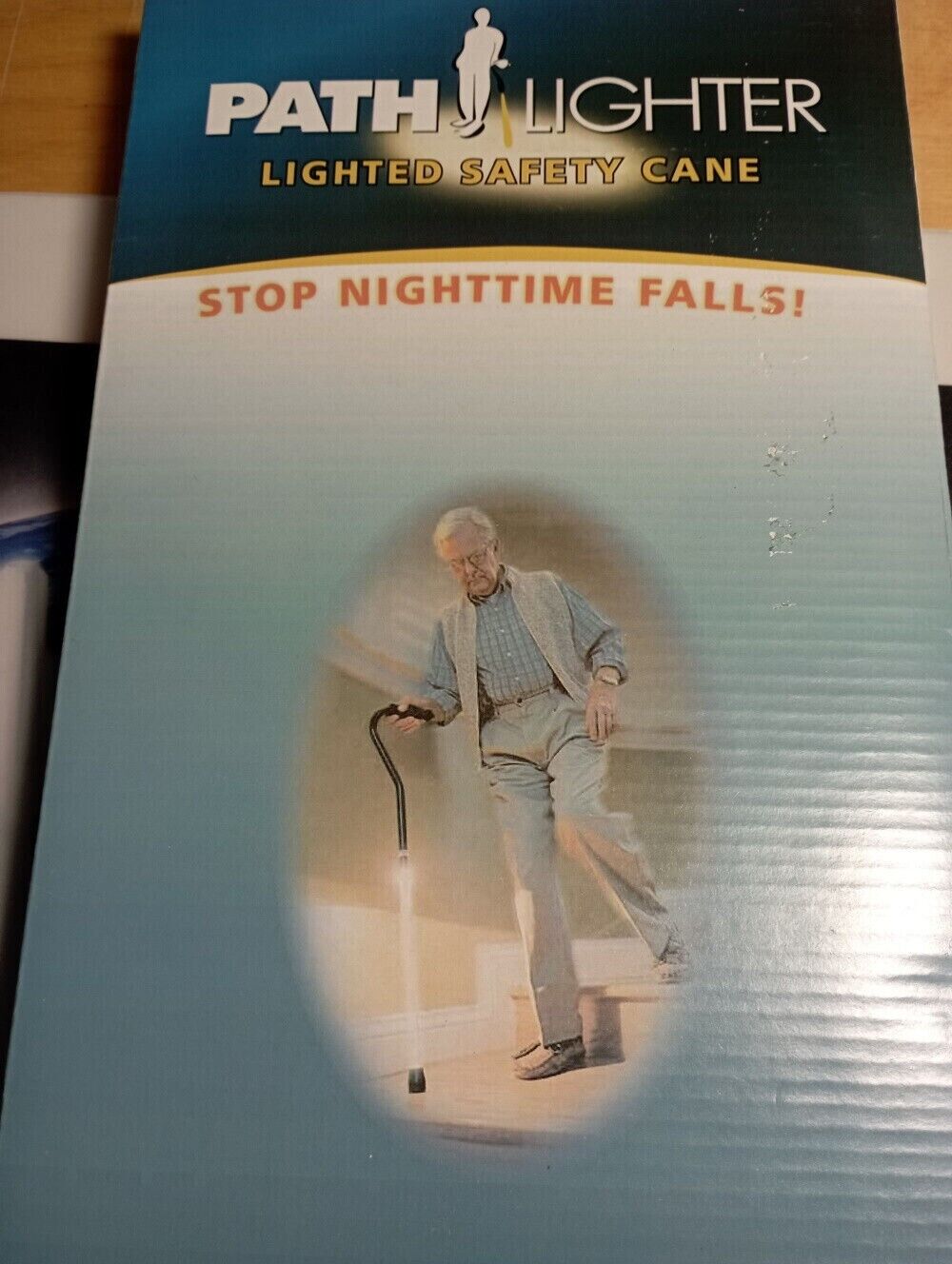 Walking stick with bright LED light Walking stick Aluminum walking aid at night