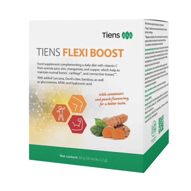 Tiens Flexi Booster 30 Stick with Glucosamine Hyaluronic Acid Zinc Manganese 30 x 2g