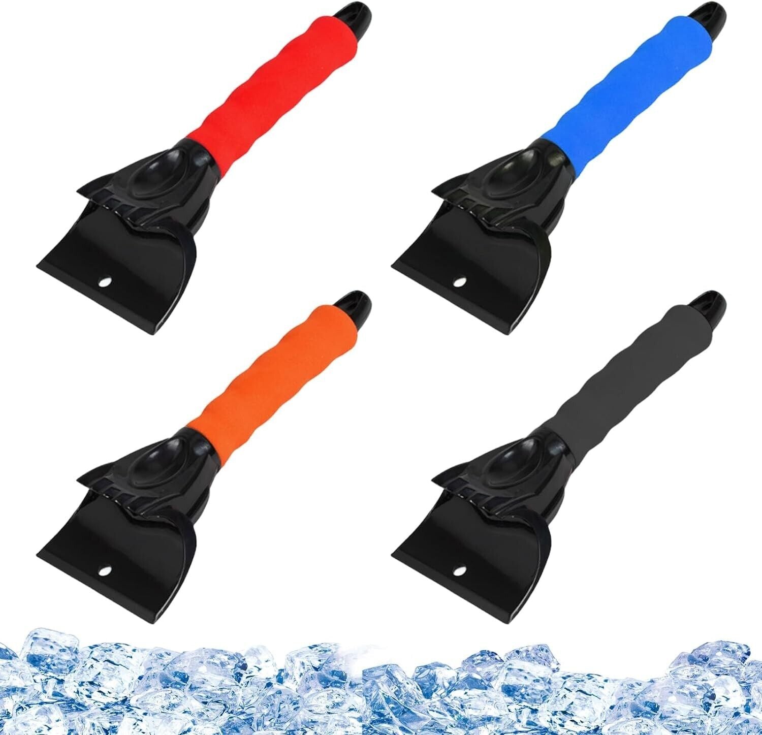 Auto Eiskratzer mit Softgriff – Rutschfester Scheibenkratzer | 1 Stück, Zufällige Farbe