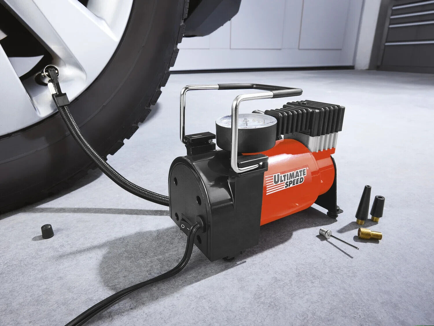 ULTIMATE SPEED Mini-Kompressor »UMK 10 C2«, mit Tragegriff, 10 bar neu