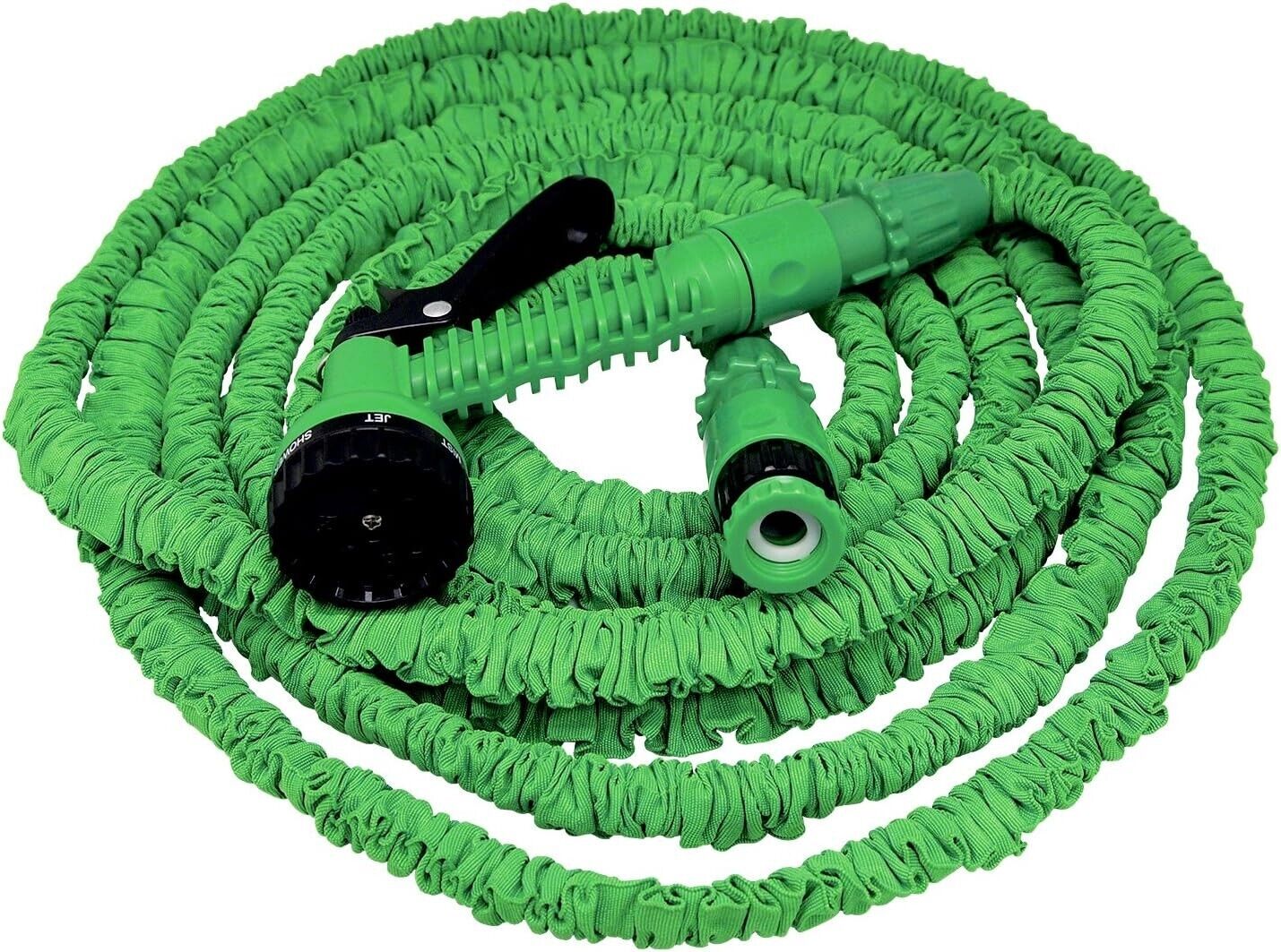 Flexibler Gartenschlauch Wasserschlauch dehnbarer Flexischlauch 15 Meter Grün