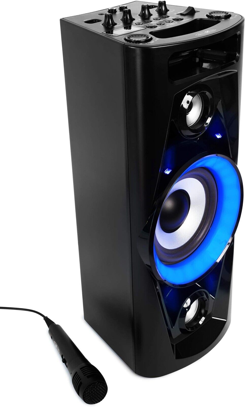 Reflexion PS07BT Mobile Disco Sound Machine with Bluetooth, Radio, Karaoke Battery 320w