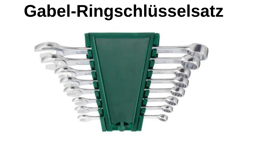 PARKSIDE Gabel- / Ring- / Gabel- Ringschlüsselsatz , 8 tilg Chrom-Vanadium-Stahl