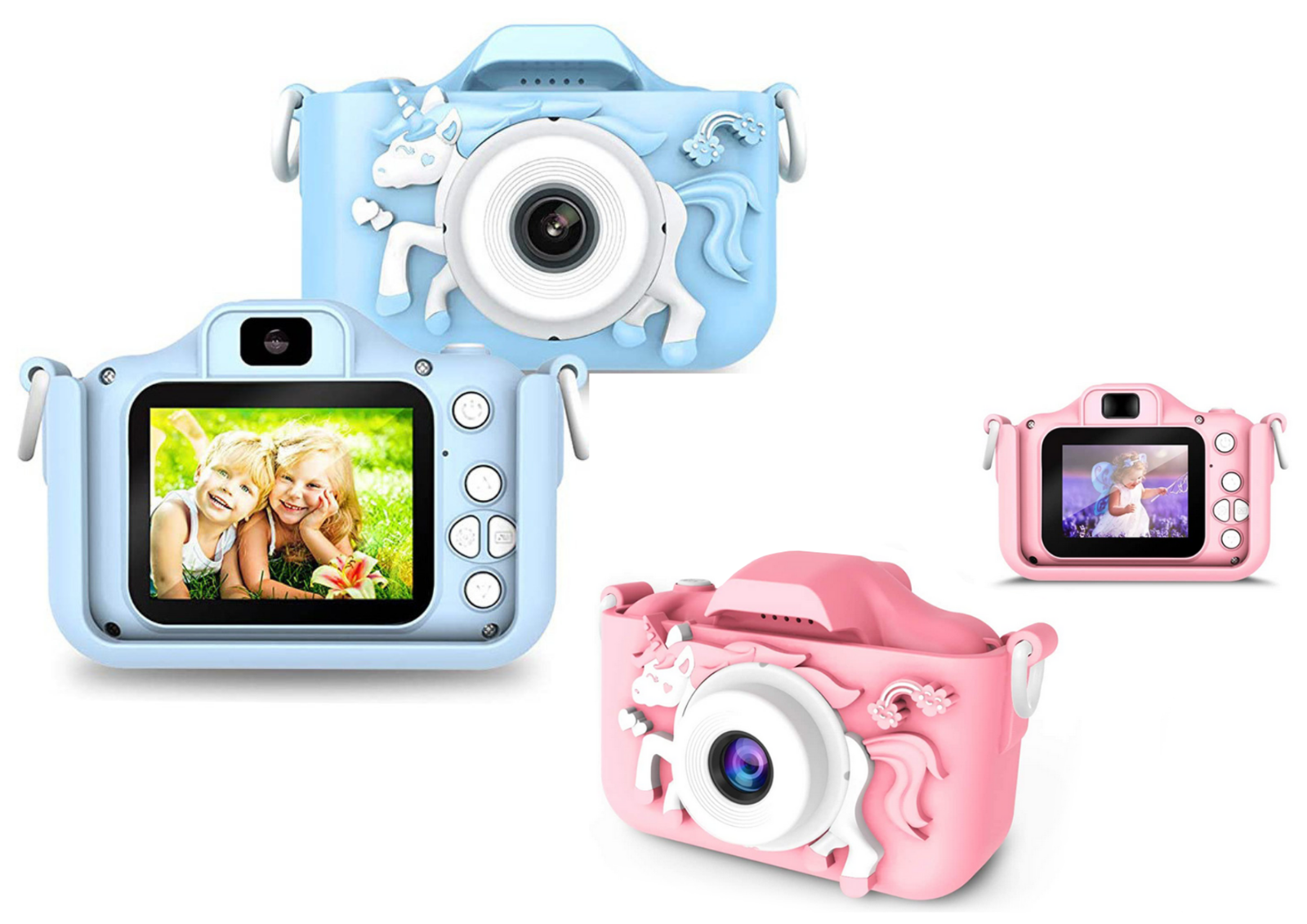Digitale Kamera für Kinder Robuste Kinderkamera, Mini Kamera 1080P HD ✅✅✅