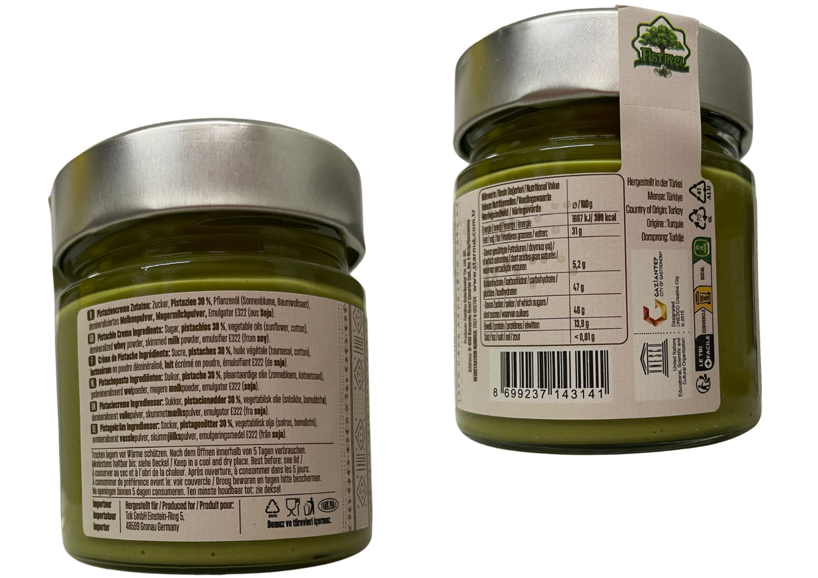 FISTIKCI Pistaziencreme süß 200g. Crema di Pistacchio, für Dubai Schokolade 💖👌