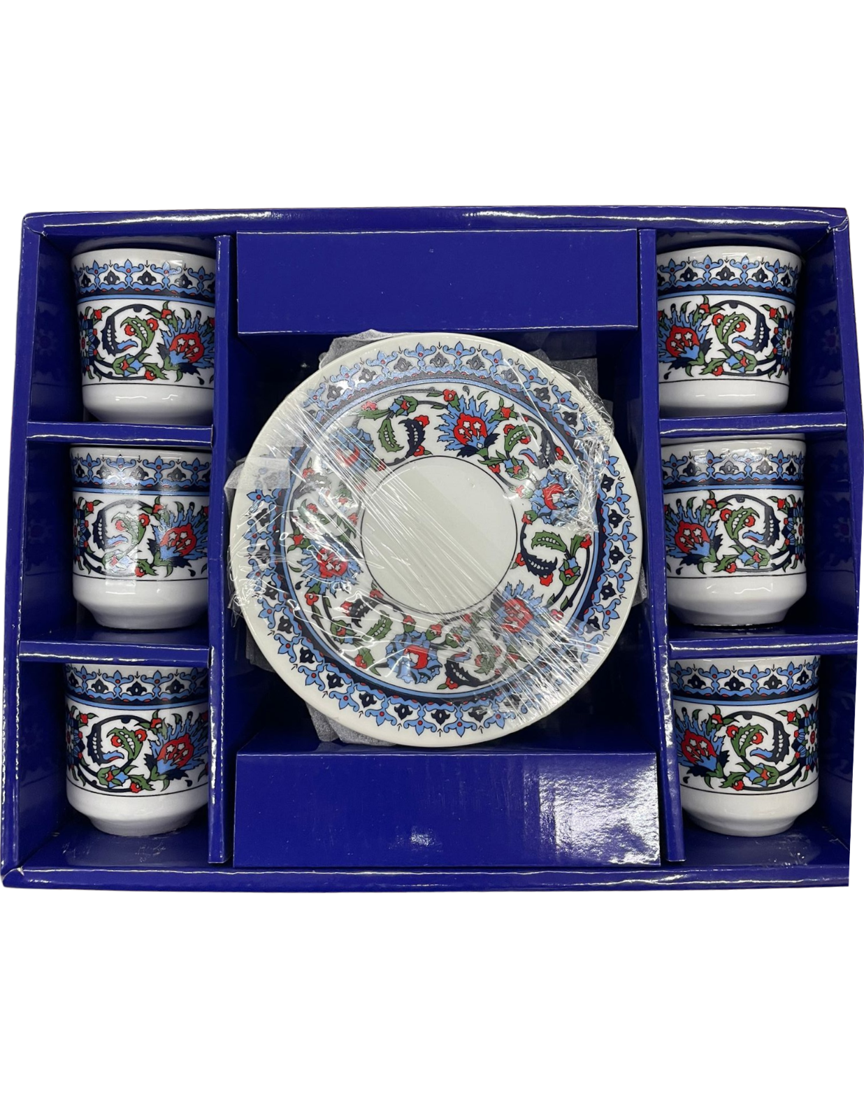 Kütahya Porselen 6 Personen Türkischer Kaffee-Set 12-tlg Topkapi Design