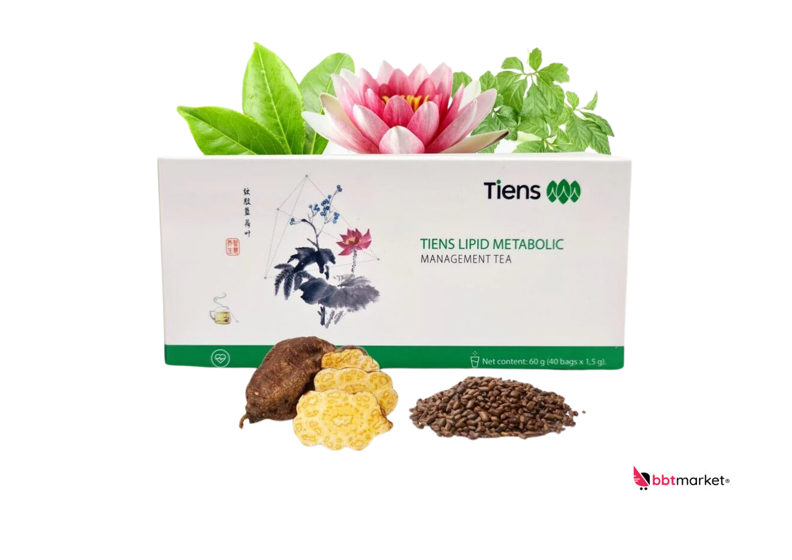 Tiens Teeähnliches Erzeugnis mit Gynostemma Lotusblätter Cassia Samen