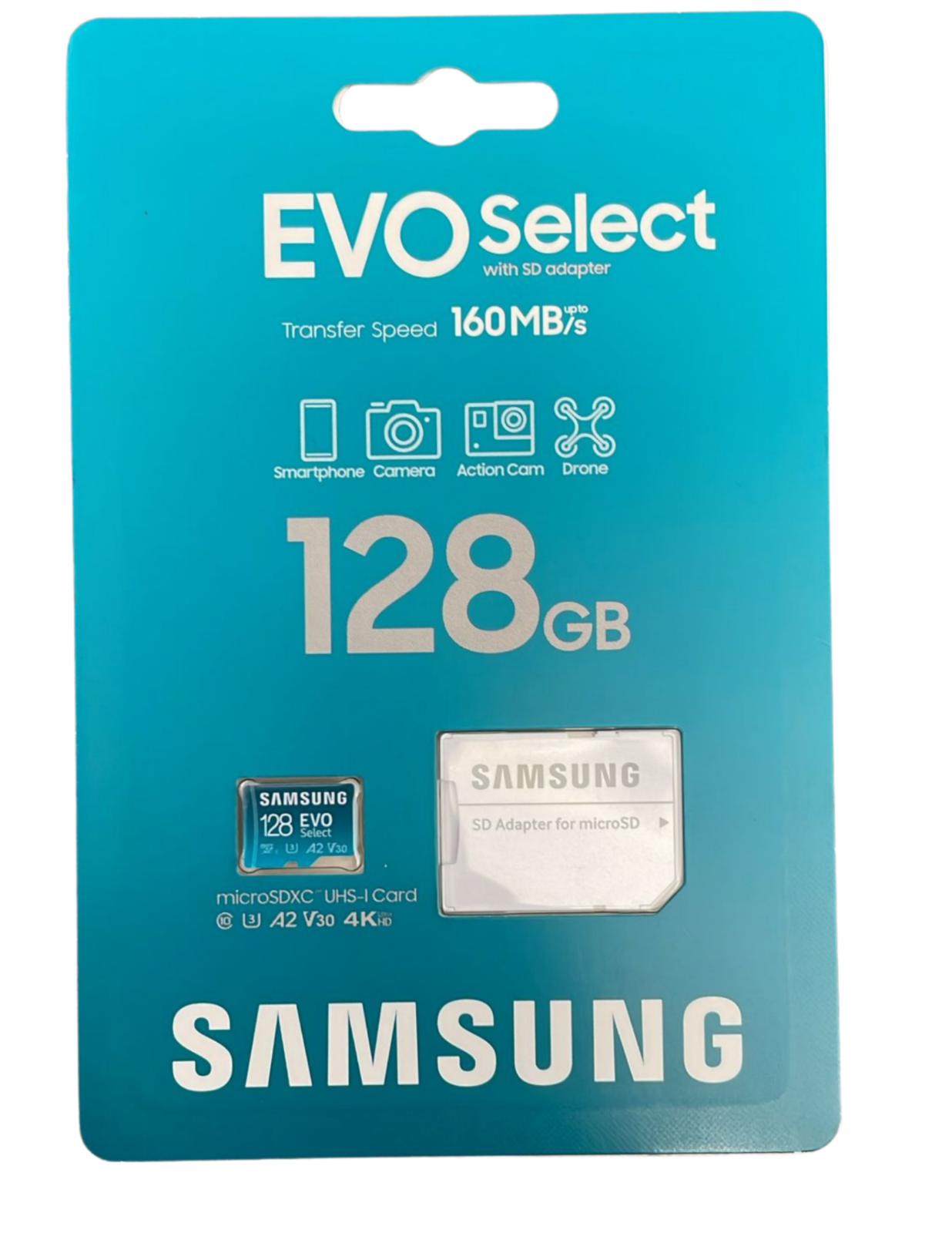 Samsung EVO Select 2024 microSD 128GB + SD-Adapter UHS-I U3 4K UHD