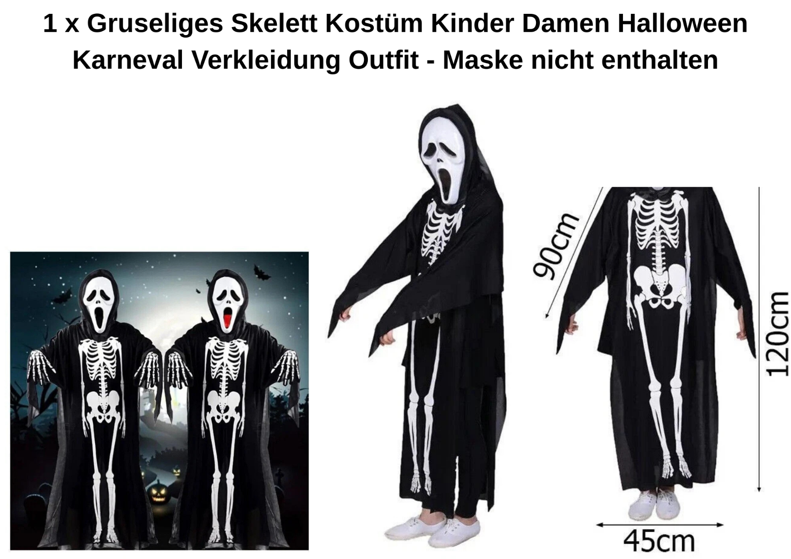 Halloween Dekoration Set 10tlg 🎃 Party Paket für gruselige Stimmung👻