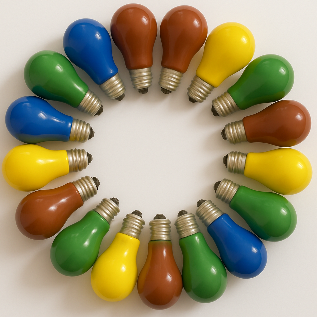 10er Set Bunte Glühbirnen 25W E27 – Farbige Dimmbar Lampen für Party & Deko