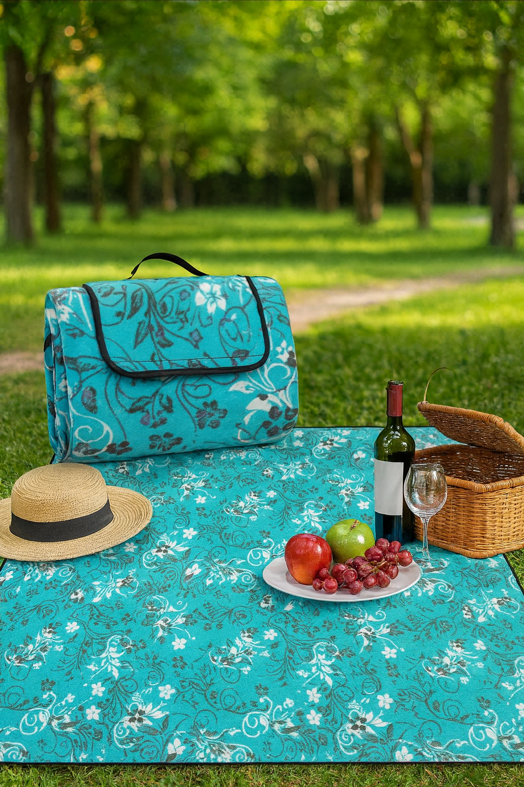 Picknickdecke 200x200cm Campingdecke wasserdicht wärmeisoliert Outdoor