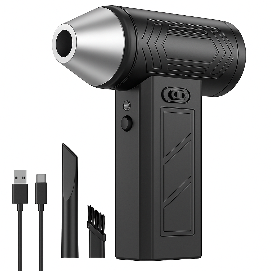 Elektrisches 2in1 Luftgebläse & Staubsauger 150000 U/min mit LED für PC 💨