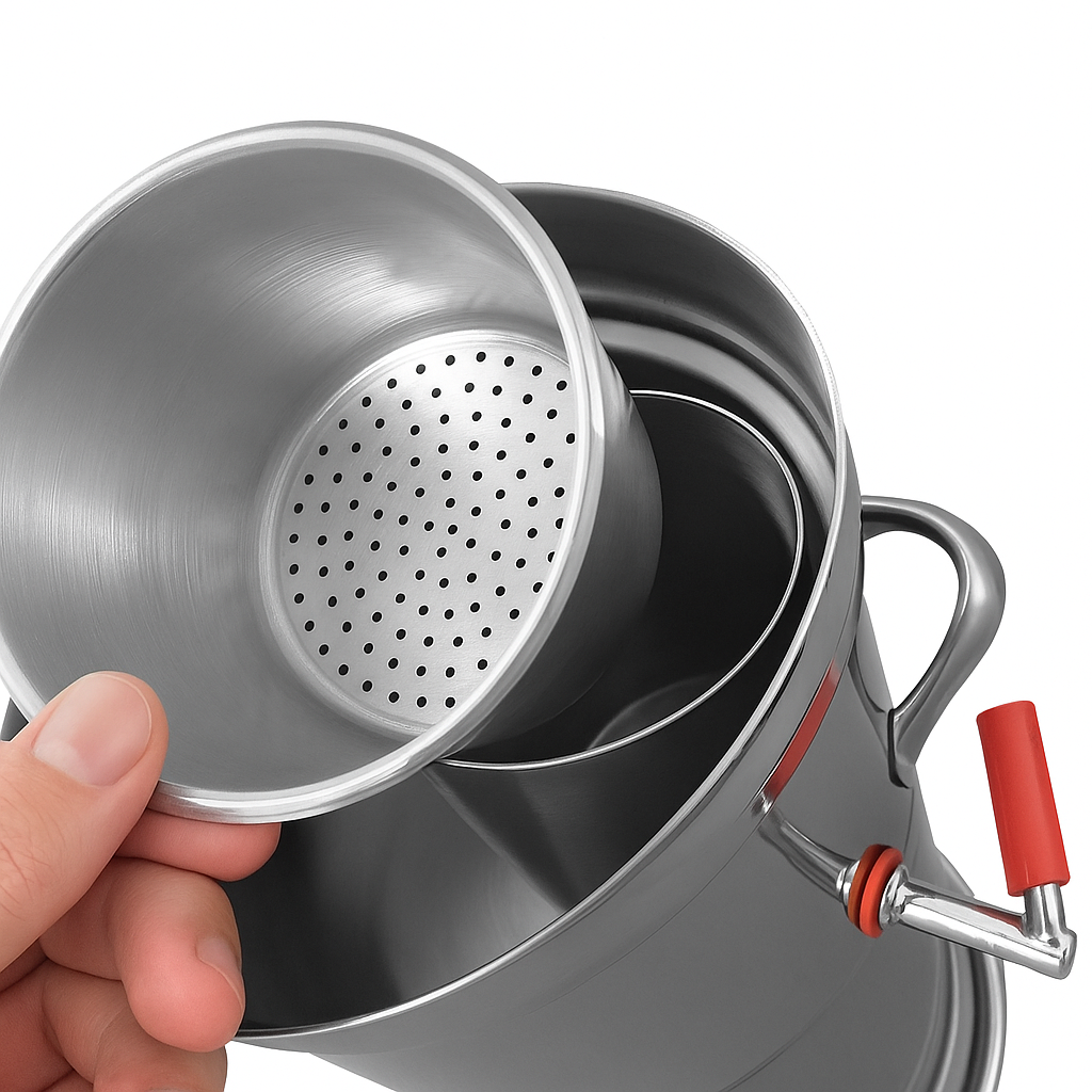 Samowar aus Edelstahl 3,5L – Holzkohle Teeofen für Garten, Outdoor & Camping