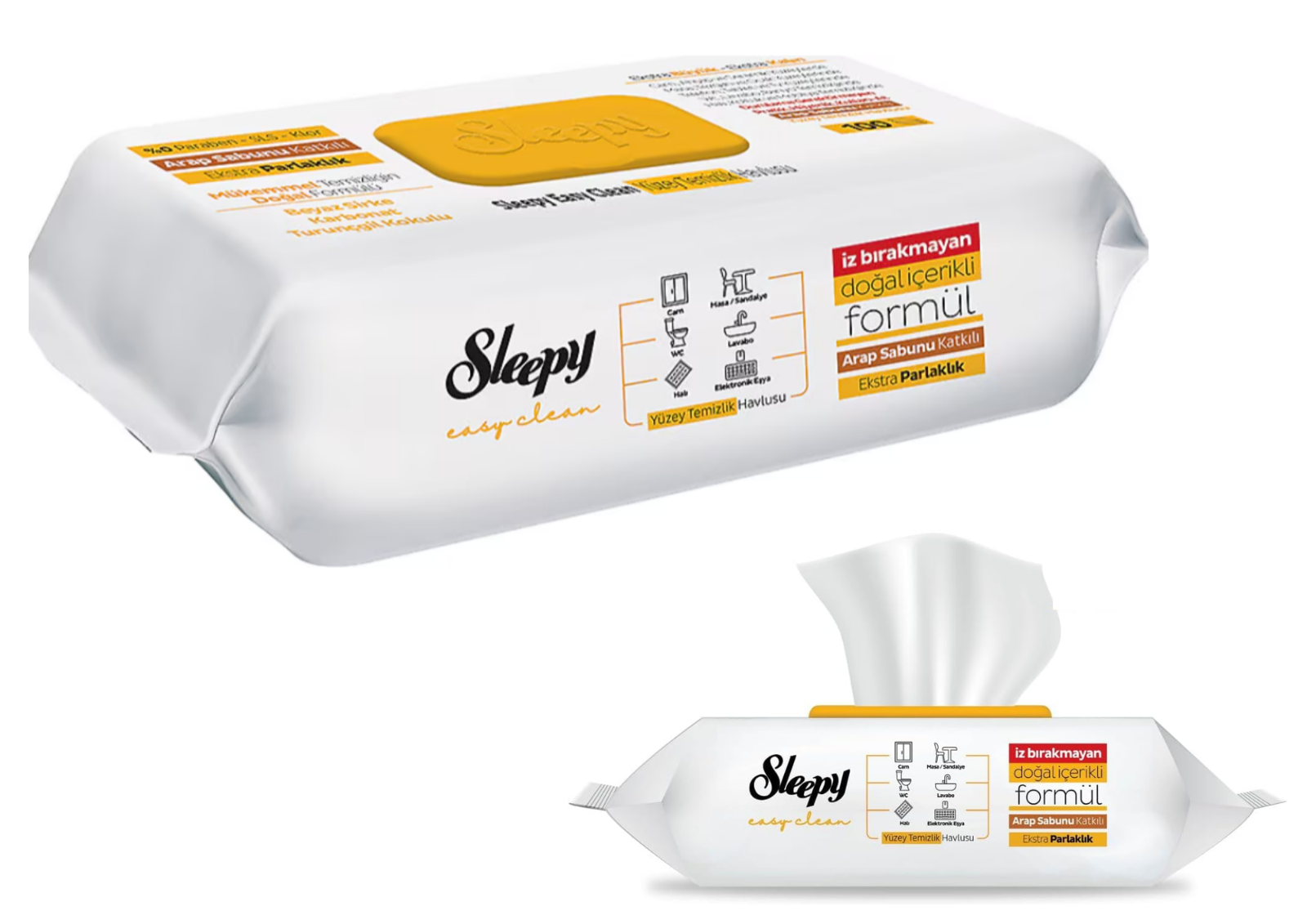 Sleepy Easy Clean Reinigungstücher 100 Stück mit Araberseife Oberflächen 🌿