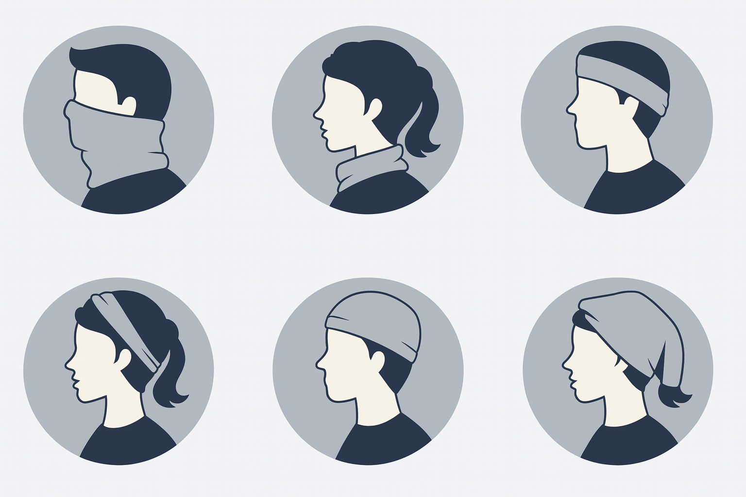 Fleece Neckholder Blau – Nacken- & Nasenschutz, Kapuze, Erwachsene/Teen 🚴