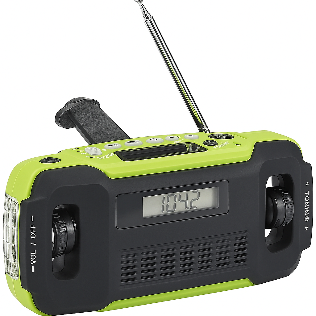 Solar Kurbelradio LED Taschenlampe Campingradio Dynamo Notfallradio Outdoor