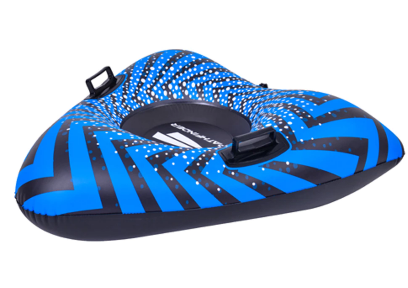 Aufblasbarer Schneereifen Schlitten 100cm mit Griffen & Schleppleine